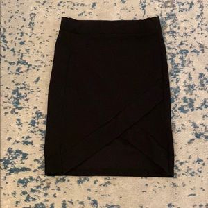 Black pencil skirt